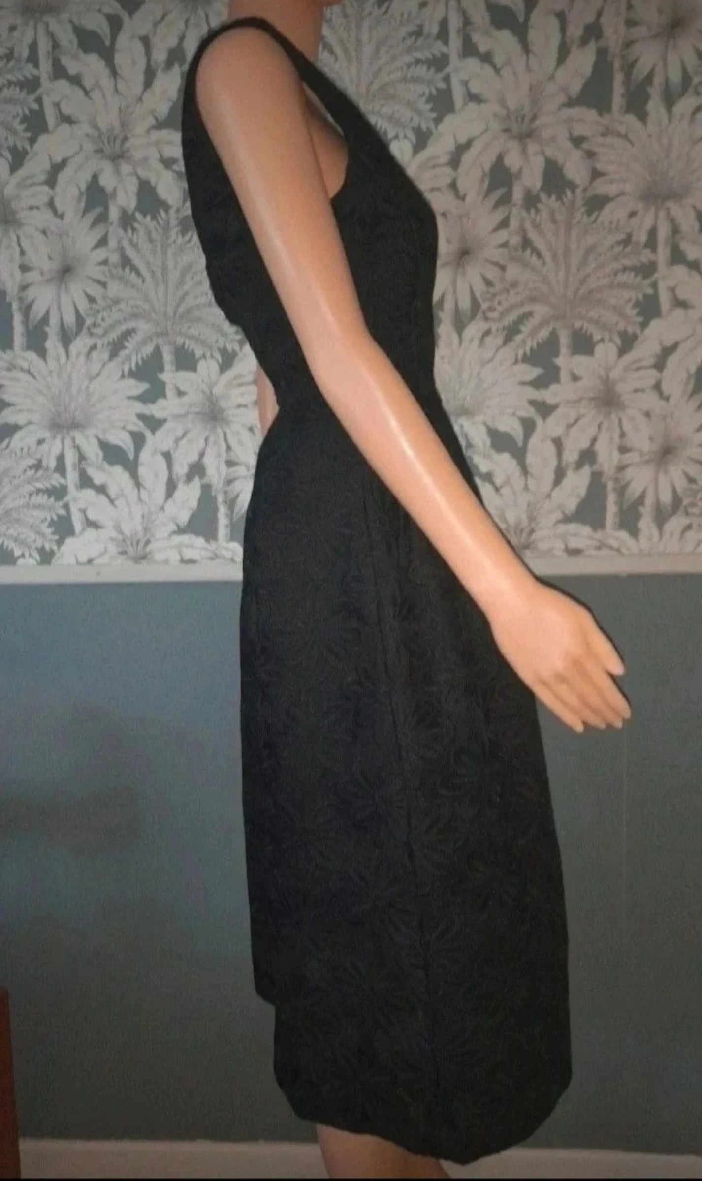 Black Claudie Pierlot Regina floral dress size 36 – photo 7